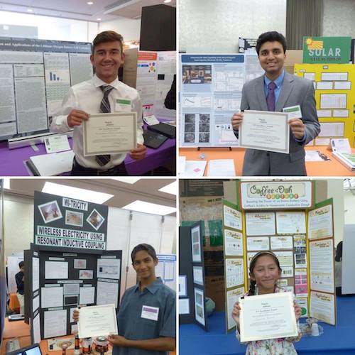 EV Excellence Awards at the California State Science Fair
