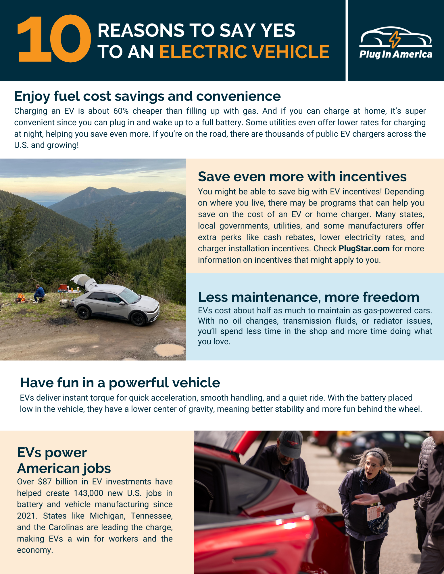 10 Reasons to say yes to an electric vehicle flyer