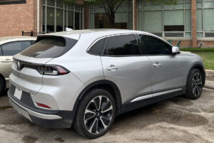 EV parked in parking lot